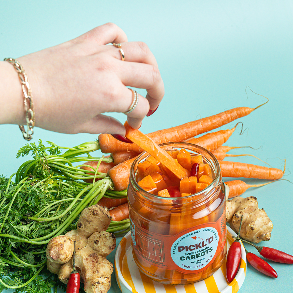 Sweet Flamin Carrots